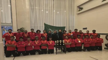 10 ميداليات.. القادسية يحصد المركز الثاني في بطولة المصارعة الشاطئية